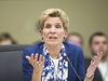 Kathleen Wynne testifies at a committee looking into her regime’s financial practices, at Queens' Park in Toronto on Dec. 3, 2018.