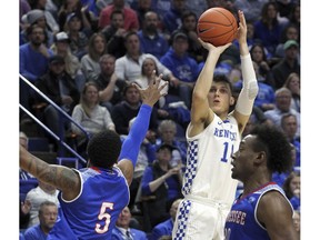 Kentucky's Tennessee State's during the first half of an NCAA college basketball game in Lexington, Ky., Friday, Nov. 23, 2018.