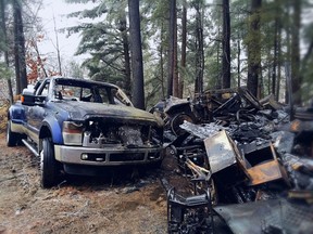 Aside from animals being killed, the FBI reports two trucks and a barn were set on fire.