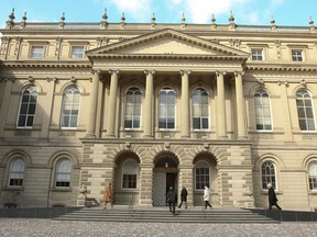 Osgoode Hall, home of the Law Society of Ontario (formerly the Law Society of Upper Canada) at 130 Queen St. W. in downtown Toronto.