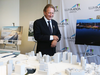 Eugene Melnyk looks at his winning proposal of the Lebreton Flats redevelopment in Ottawa, April 28, 2016.