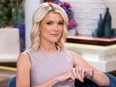 In this Sept. 21, 2017 file photo, Megyn Kelly poses on the set of "Megyn Kelly Today" at NBC Studios in New York.