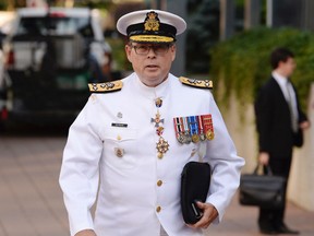 Vice-Admiral Mark Norman arrives at the courthouse in Ottawa on Tuesday, September 4, 2018.