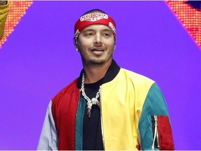 FILE - In this April 26, 2018 file photo, J Balvin appears at the Billboard Latin Music Awards in Las Vegas. The Latin Recording Academy announced Monday that J Balvin, who leads Latin Grammy nominations this year with eight nods, will perform at the awards ceremony on November 15 in Las Vegas.