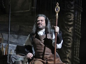 FILE - In this, Dec. 28, 2011 file photo, David Daniels performs as Prospero during the final dress rehearsal of "The Enchanted Island," at the Metropolitan Opera in New York. The San Francisco Opera announced, Thursday, Nov. 9, 2018, it was removing Daniels from an upcoming production of Handel's "Orlando" due to sexual assault allegations made last month against the singer.
