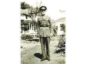 This photo provided by the family of John Martin shows Martin in his Marine Corps uniform toward the end of World War II before Martin, who was raised in Saragoga, N.Y.,later joined the Army and gave his life serving in the Korean War. Nearly seven decades after he died, Martin's remains were identified in September 2017 through DNA analysis and other evidence. His niece says Martin's remains will be transported from Hawaii and be buried alongside his parents and one of his brothers in a family plot north of Albany, N.Y. (Family photo via AP)