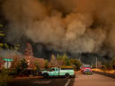 The Camp Fire rages through Paradise, Calif., on Nov. 8, 2018.