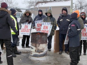Striking Canada Post workers seen in Timmins, Ont. in recent days.