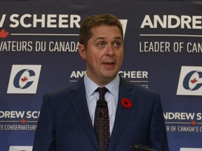 Federal Conservative leader Andrew Scheer: Big into Brexit.