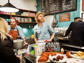 A cafe in Stockhlom that is completely cash-free. Few places are tilting toward a cashless future as quickly as Sweden, which has become hooked on the convenience of paying by app and plastic.