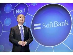 SoftBank Group Corp. Chief Executive Masayoshi Son speaks during a press conference in Tokyo Monday, Nov. 5, 2018. Son denounced the killing of Saudi journalist Jamal Khashoggi, but defended the Japanese technology giant's investment fund, which includes Saudi money, as work that needs to be finished.