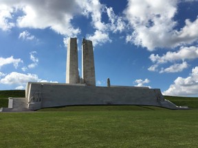 The Canadian National Vimy Memorial is seen in Northern France on September 22, 2017.