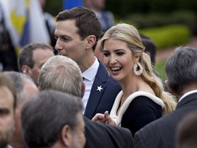 Ivanka Trump, assistant to President Trump, attends an arrival ceremony during a state visit on the South Lawn of the White House. MUST CREDIT: Bloomberg photo by Andrew Harrer