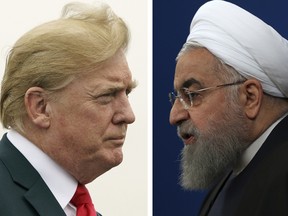 U.S. President Donald Trump, left, and Iranian President Hassan Rouhani.
