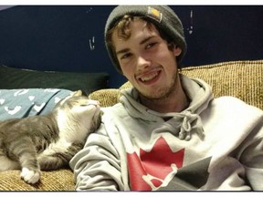 Duncan Moffat is shown in a photo from the Facebook page "Missing: Duncan Moffat." A 23-year-old Vancouver Island man is recovering in a Victoria hospital after driving off a cliff and being pinned in his truck with a broken femur for several days near Campbell River. THE CANADIAN PRESS/HO-Facebook/Missing:Duncan Moffatt MANDATORY CREDIT