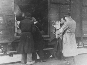 Deportation from the Westerbork transit camp. The Netherlands, 1944–1945.