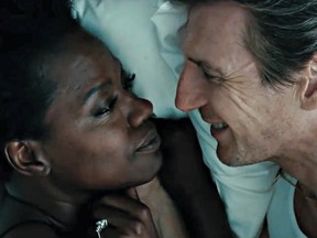 Viola Davis and Liam Neeson in Widows.