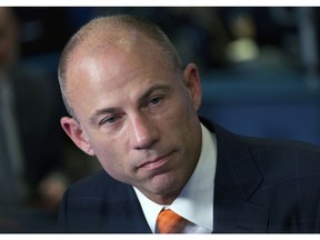 FILE - In this Thursday, May 10, 2018, file photo Michael Avenatti, is interviewed in New York. Avenatti is in police custody in Los Angeles following domestic violence allegation.