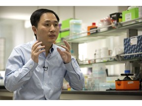 Chinese scientist He claims he helped make world's first genetically edited babies: twin girls whose DNA he said he altered.