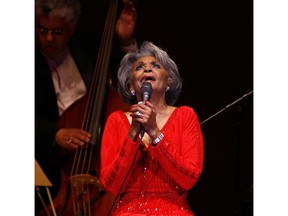 FILE - In this June 29, 2007 file photo, singer Nancy Wilson, performs at her Swingin' 70th Birthday Party at Carnegie Hall in New York. Grammy-winning jazz and pop singer Wilson has died at age 81. Her manager Devra Hall Levy tells The Associated Press late Thursday night, Dec. 13, 2018, that Wilson died peacefully after a long illness at her home in Pioneertown, a California desert community near Joshua Tree National Park.