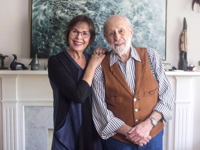 Children's entertainers Sharon Hampson and Bramwell (Bram) Morrison are pictured in Bram's Toronto home on Thursday, October 18, 2018. The team behind children's entertainers Sharon and Bram are making plans to extend a farewell tour they say was bungled by a B.C. tour promoter.