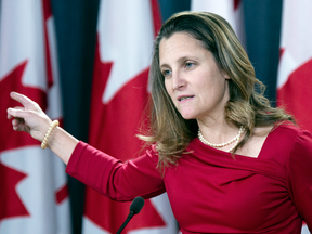 Foreign Minister Chrystia Freeland: “We're working hard to find out where that person is.”
