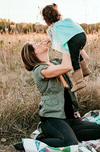 Chrystie Fitchner with one of her daughters.