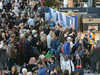 People wait near the departures gate at Gatwick airport, near London, as the airport remains closed with incoming flights delayed or diverted to other airports, after drones were spotted over the airfield, Dec. 20, 2018.