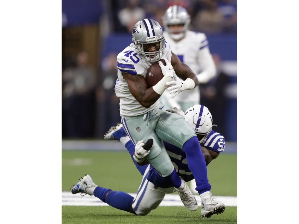 December 16, 2018: Dallas Cowboys running back Rod Smith (45