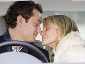 Jude Law and Cameron Diaz in The Holiday.