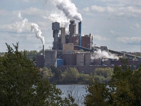 The Northern Pulp Nova Scotia Corporation mill is seen in Abercrombie, N.S. on Oct. 11, 2017.
