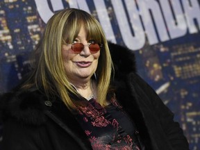 FILE - In this Feb. 15, 2015 file photo, actress and director Penny Marshall attends the SNL 40th Anniversary Special in New York. Marshall died of complications from diabetes on Monday, Dec. 17, 2018, at her Hollywood Hills home. She was 75.