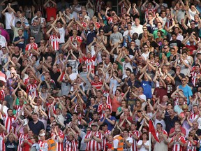 Sunderland fans in full voice. Their relationship with their troubled club is explored in a new Netflix documentary series.