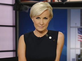 This image released by MSNBC shows Mika Brzezinski, co-host of the daily series "Morning Joe."