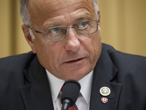 Rep. Steve King, R-Iowa, speaks during a House Judiciary Committee on social media filtering practices in Washington on July 17, 2018.