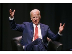 In this Dec. 13, 2018, photo, former Vice President Joe Biden speaks at the University of Utah in Salt Lake City. As he considers running for president, Biden is talking with friends and longtime supporters about whether, at 76, he's too old to seek the White House, according to several sources who have spoken with the former Democratic vice president.