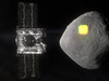 An artist’s rendering shows the mapping of the near-Earth asteroid Bennu by the OSIRIS-REx spacecraft. The spacecraft will spend a year surveying Bennu before collecting a sample that will be returned to Earth for analysis.