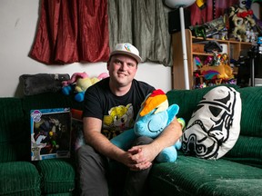 Rob Harrison is a brony who is surrounded by his My Little Pony collection at his North Vancouver, B.C. home.