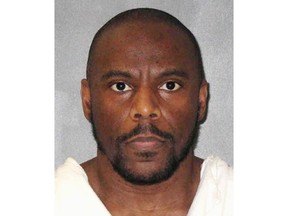 This photo provided by the Texas Department of Criminal Justice shows death row inmate Alvin Braziel Jr., who is set to die by lethal injection Tuesday, Dec. 11, 2018, for the 1993 slaying of a man who was attacked as he and his wife walked on a jogging trail near a Dallas area community college. Braziel was convicted of fatally shooting Douglas White in the chest. (Texas Department of Criminal Justice via AP)