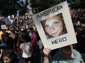 Heather Heyer was killed when a driver rammed through a crowd of anti-white-nationalist protesters in Charlottesville.