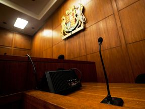 A Toronto courtroom.