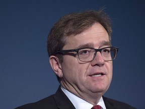 Canadian Fisheries Minister Jonathan Wilkinson fields questions at a news conference as the G7 environment, oceans and energy ministers meet in Halifax on Thursday, Sept. 20, 2018. Canada plans to develop federal legislation that would give the country's aquaculture sector a boost.