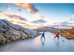 Halifax photographer Adam Cornick says he's received a "phenomenal" response since he posted a photo of a pick-up hockey game set against the iconic backdrop of Peggy's Cove at sunset to his Facebook page Acorn Art & Photography on Monday.