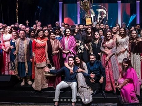 'It all began as a fierce song and dance competition between the families but ended, as always, a huge celebration of love,' wrote Chopra in an Instagram post