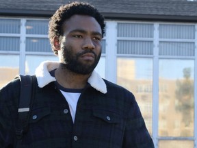 This image released by FX shows Donald Glover in a scene from the comedy series "Atlanta." On Thursday, Dec. 6, 2018, Glover was nominated for a Golden Globe award for lead actor in a comedy series for his role in the series. The 76th Golden Globe Awards will be held on Sunday, Jan. 6.