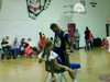 Teachers Chrystie Fitchner and Adeil Ahmed perform a suggestive dance at a student pep rally at Churchill High School in Winnipeg in February 2010.