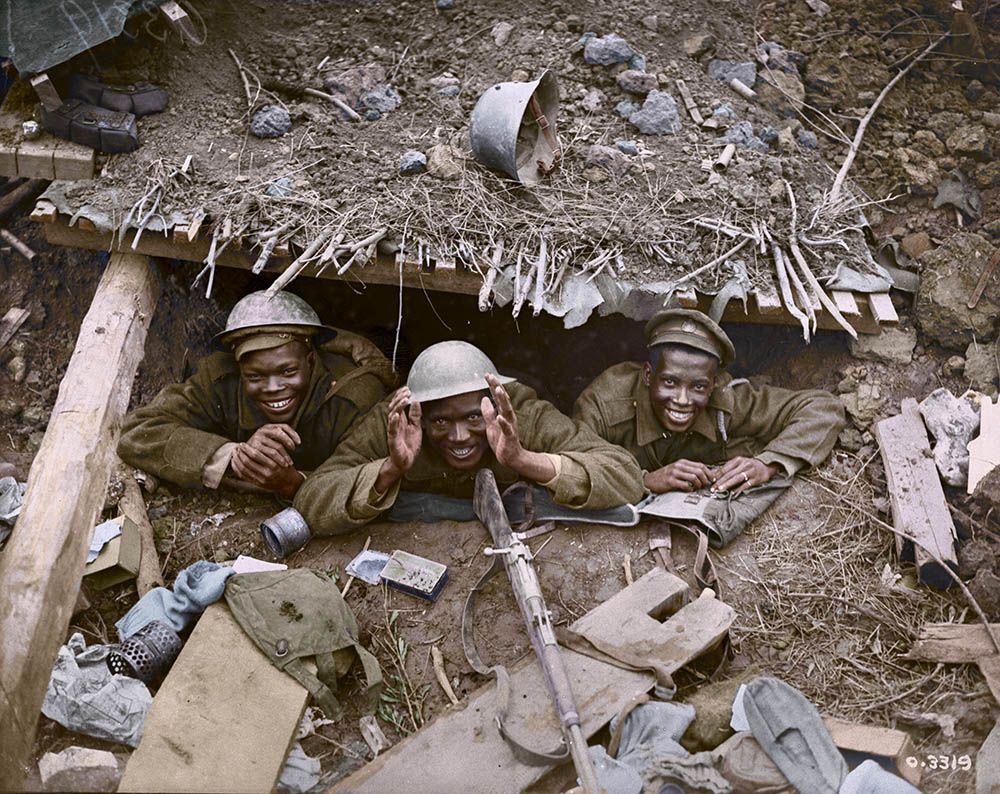 They were just regular people': Stunning colourized images from