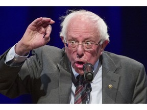 In this Nov. 27, 2018, photo, Sen. Bernie Sanders, I-Vt., speaks about his new book, 'Where We Go From Here: Two Years in the Resistance' in Washington. Sanders is poised to become a dominant force in the Democratic Party's next presidential primary election should he run. But with his liberal ideology taking hold in the Democratic mainstream, there are signs of cracks in his political base _ even in his own backyard _ as Sanders' loyalists begin to size up the large number of presidential prospects aligned with their party's far-left wing.