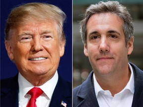 President Donald Trump and attorney Michael Cohen.