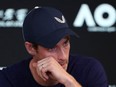 Andy Murray of Great Britain speaks during a press conference ahead of the 2019 Australian Open at Melbourne Park on January 11, 2019 in Melbourne, Australia.